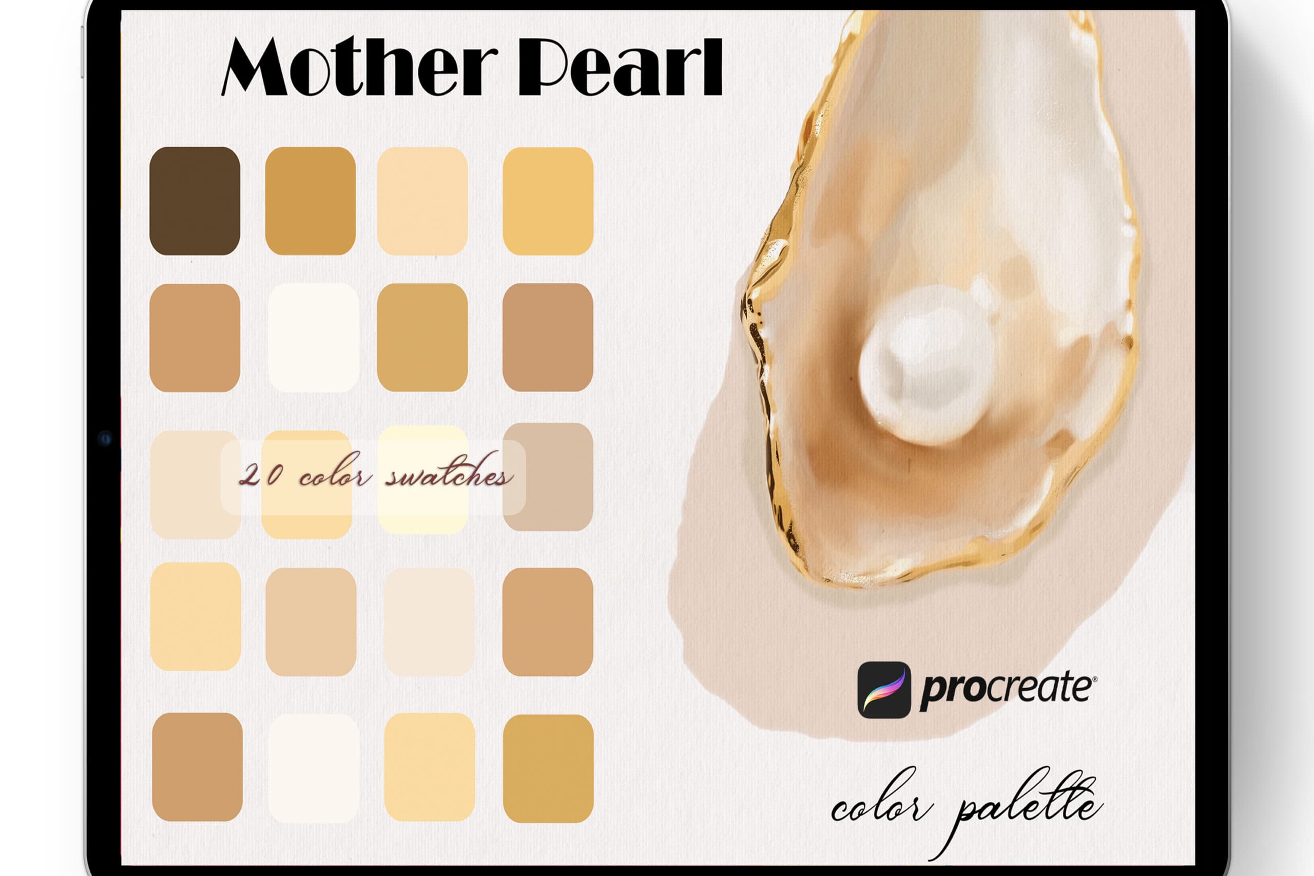 Mother Pearl Color Palette for Procreate