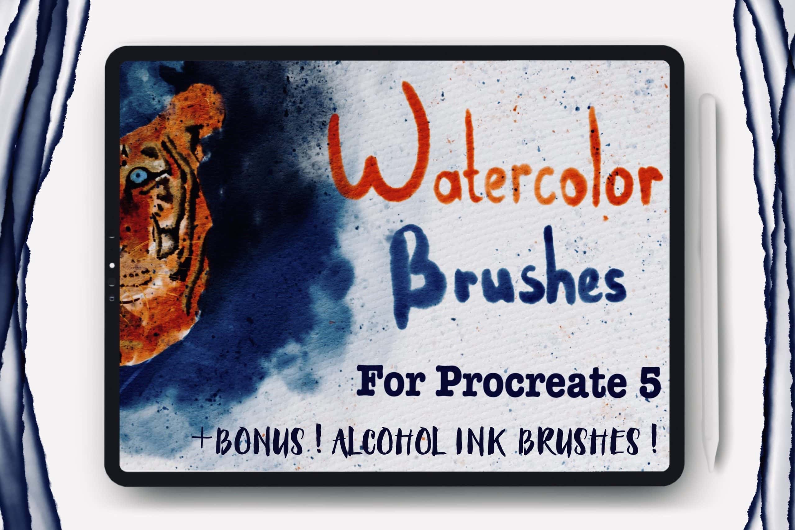 30 Watercolor Brushes