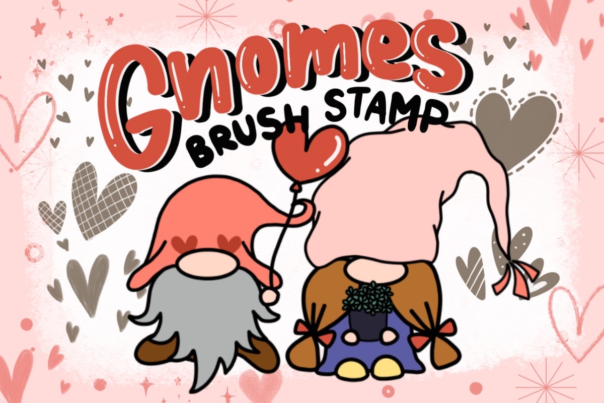 65 Gnome Stamp Brushes