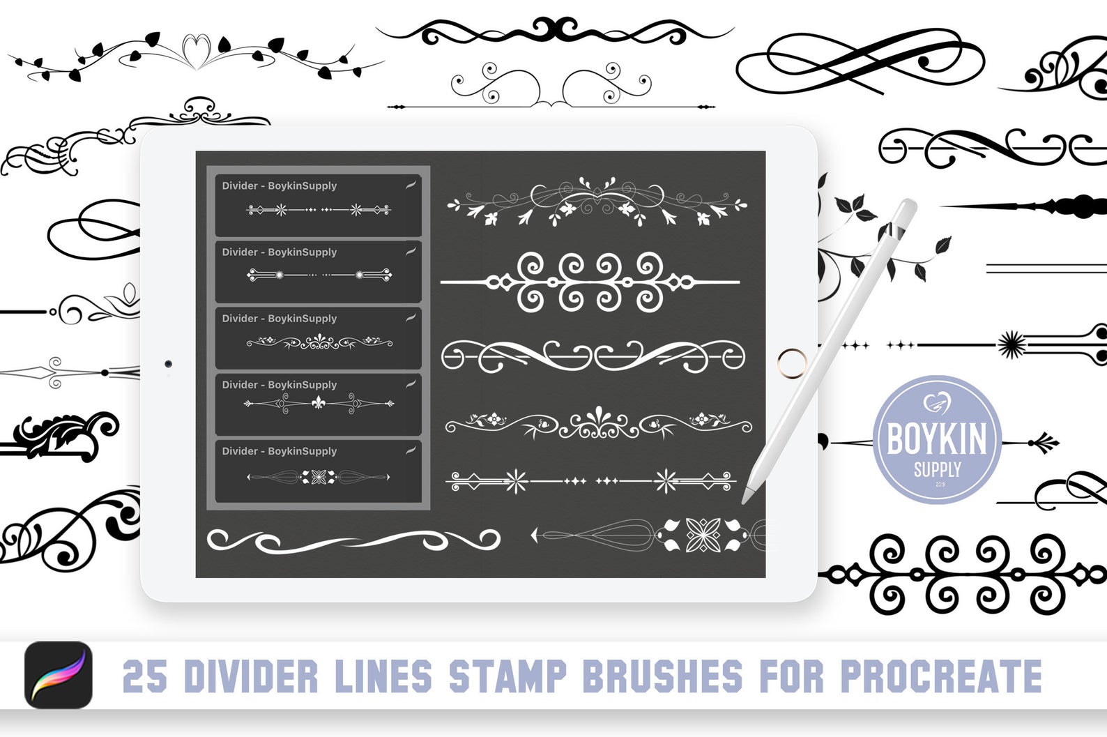 Divider Lines Stamps