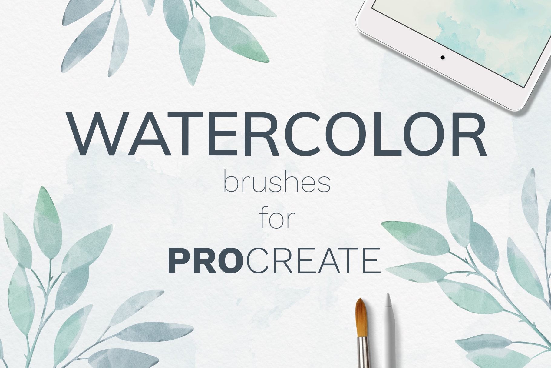 Procreate Watercolor Brush Set – 38 Brushes