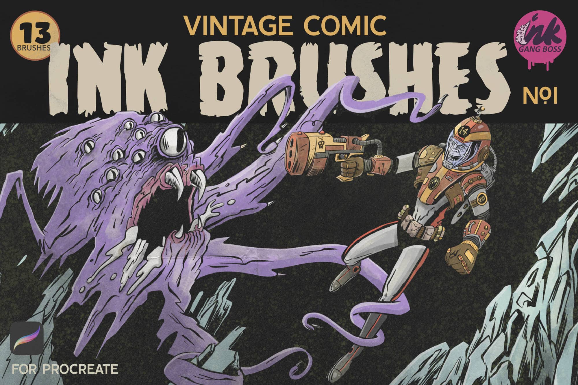 Vintage Comic Ink Brushes