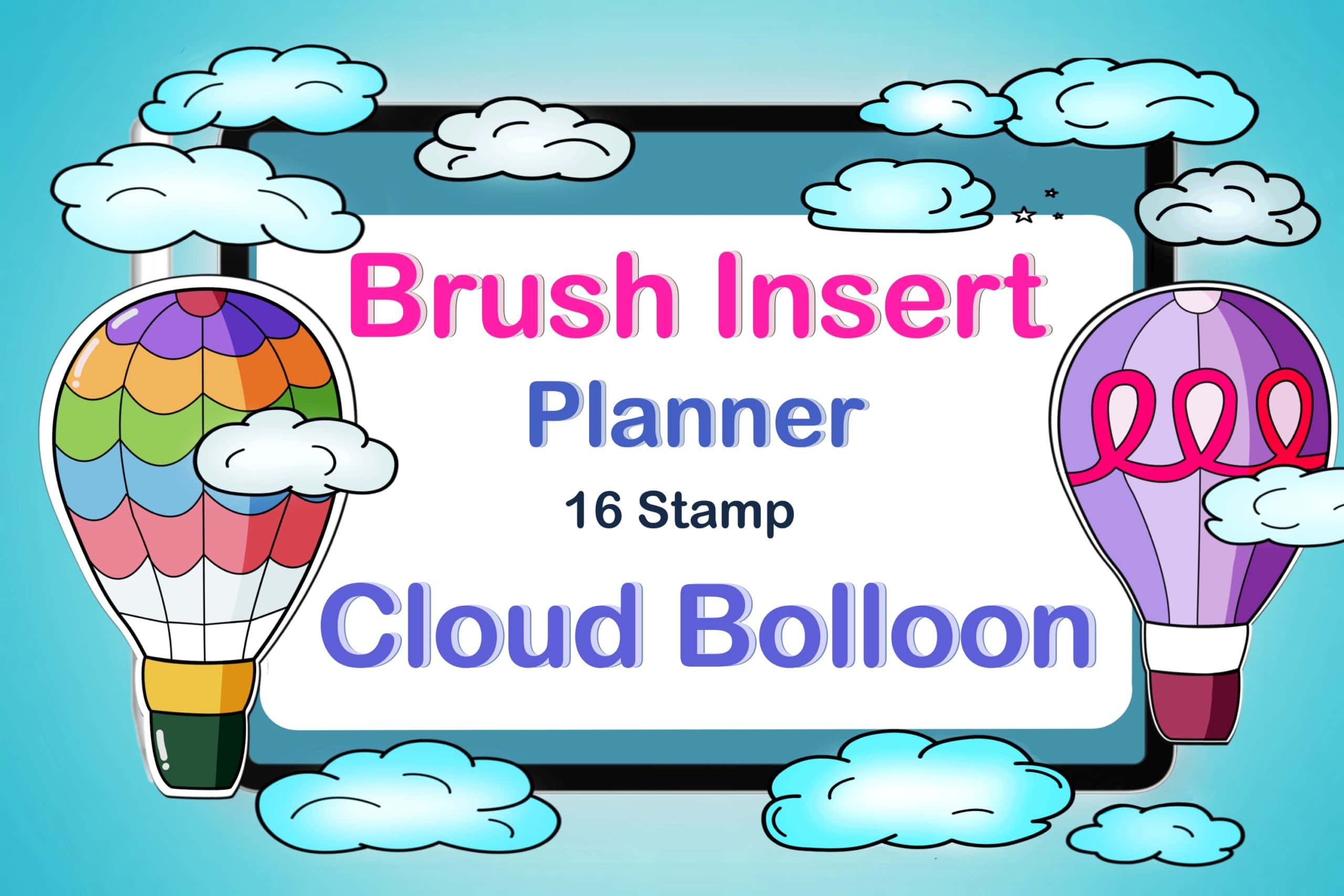 Procreate Cloud Balloon Brush Stamps