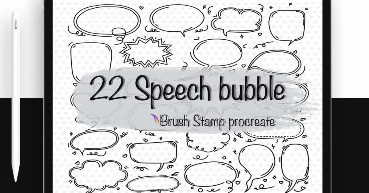 speech bubble stamp procreate free