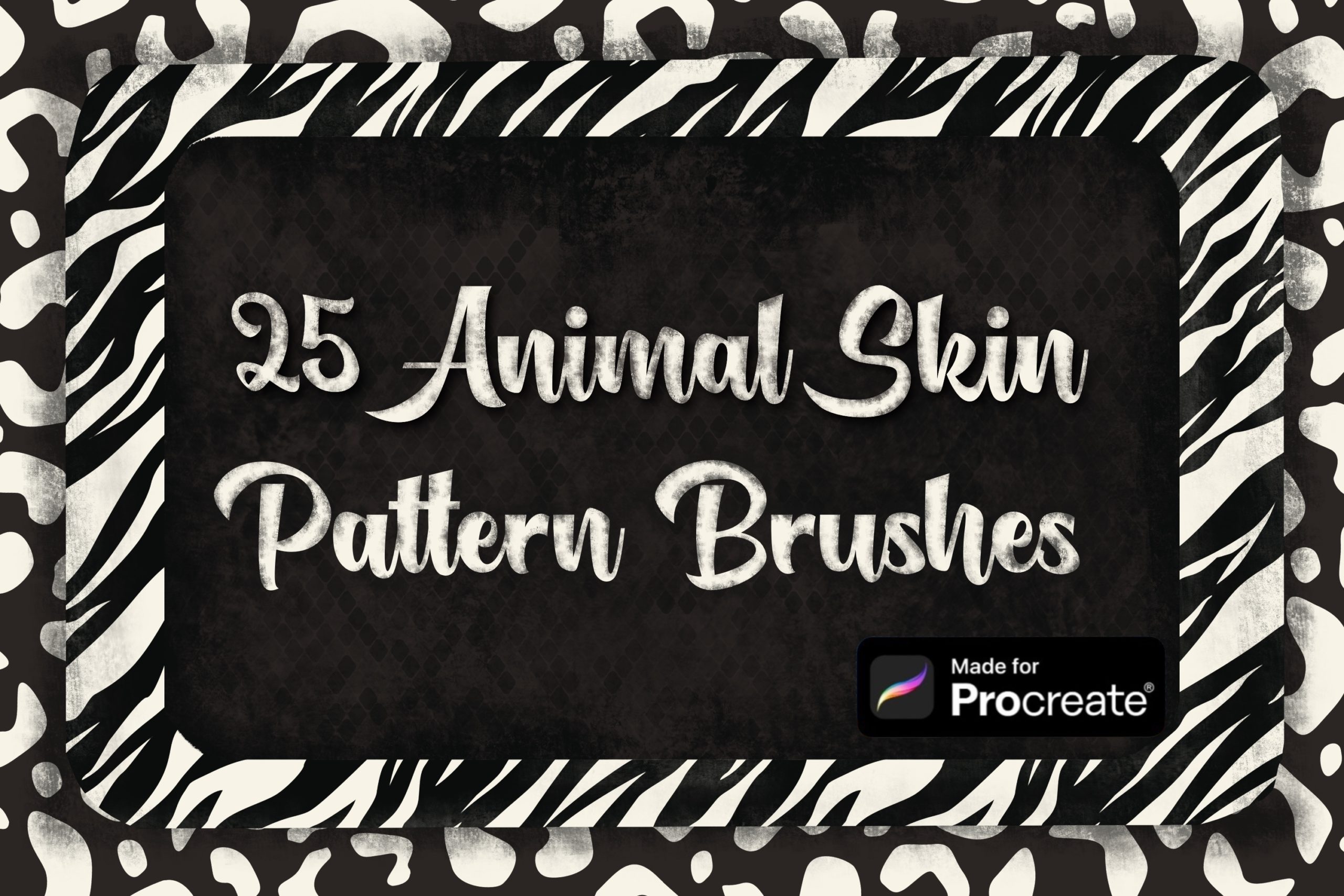 25 Animal Skin Pattern Procreate Brushes
