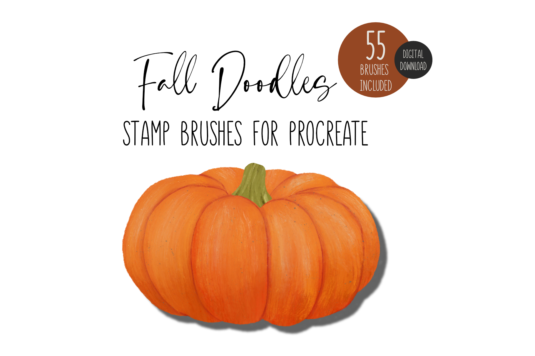 Fall Doodles Procreate Stamp Brushes