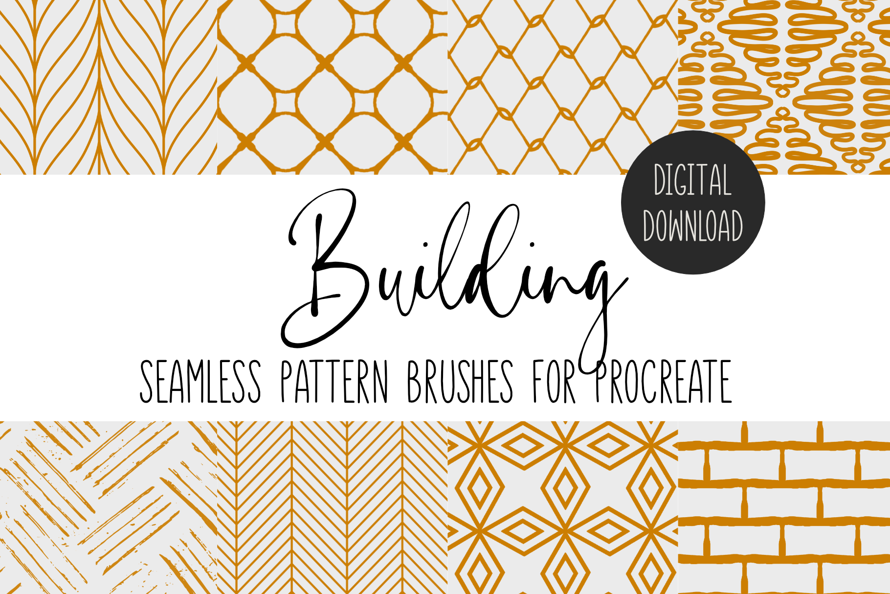 Procreate Building Patterns Brush Set
