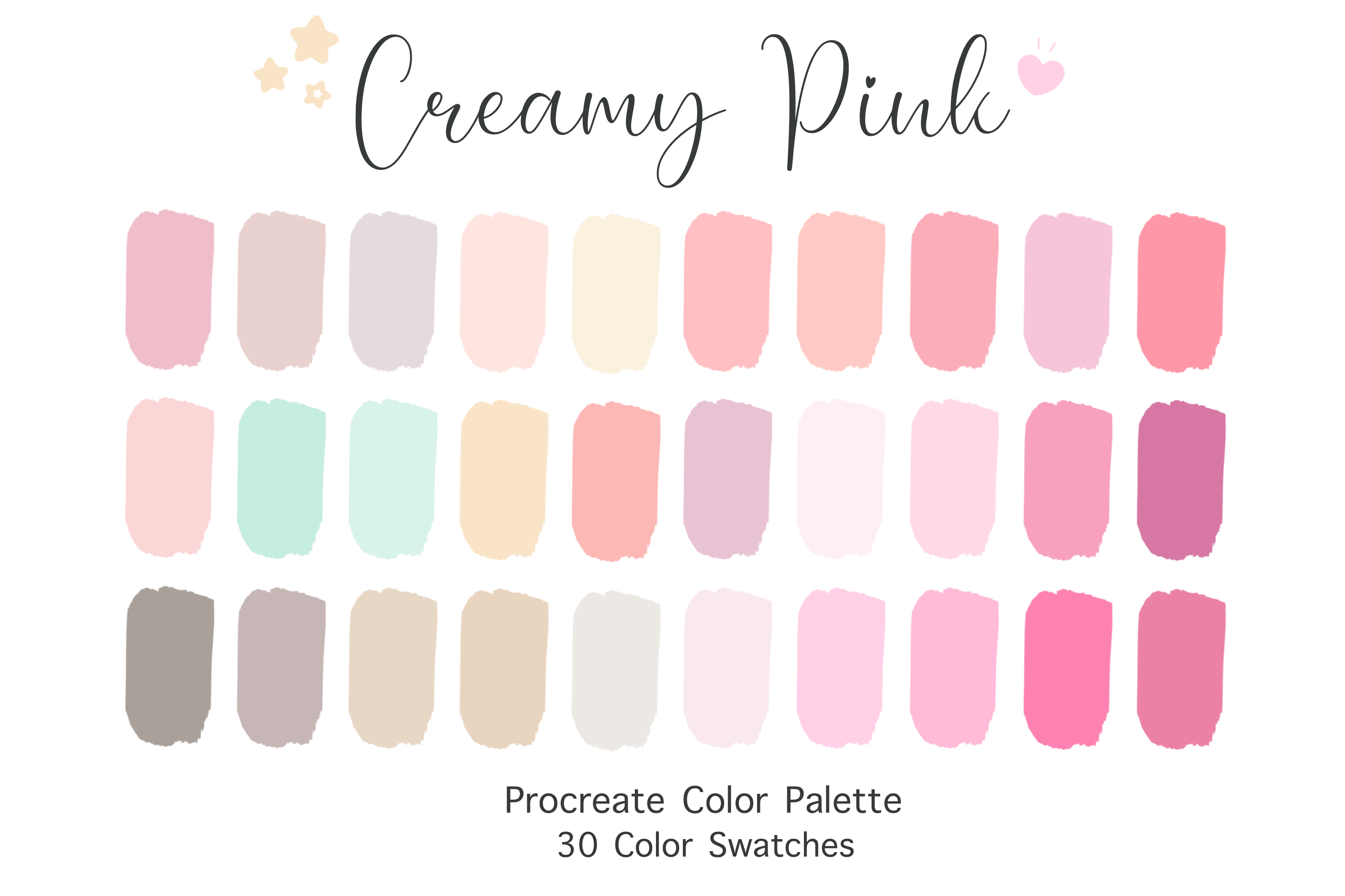 Creamy Pink Color Set