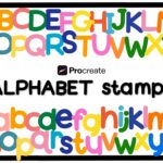 Alphabet Letter Stamp Brushes Procreate