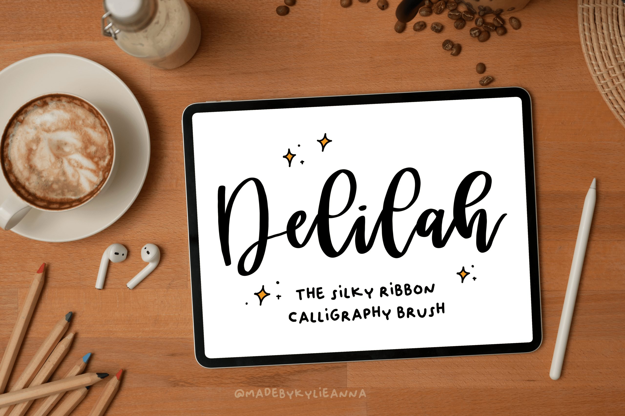 ‘Delilah’ Calligraphy Brush for Procreate