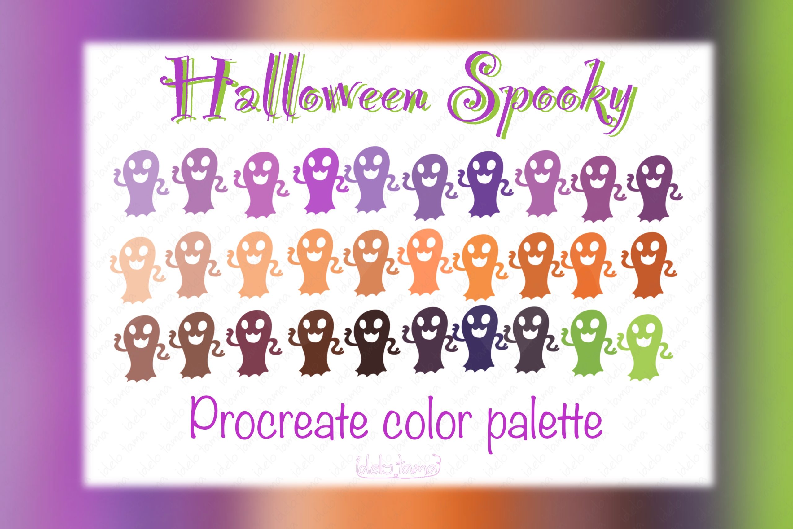 Procreate Color Palette Halloween Spooky