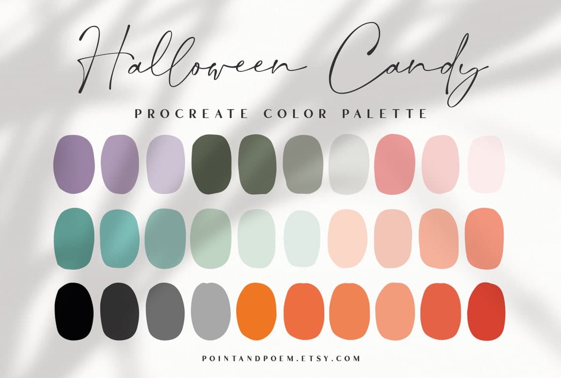 Procreate Color Palette | Halloween Candy