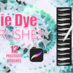 Procreate Realistic Tie Dye Brushes vol.6