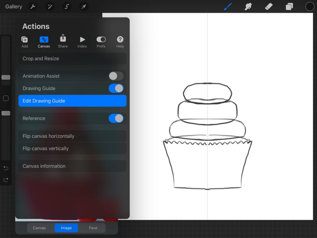 How to Draw a Cupcake in Procreate on iPad