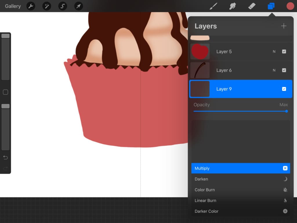 How to Draw a Cupcake in Procreate on iPad