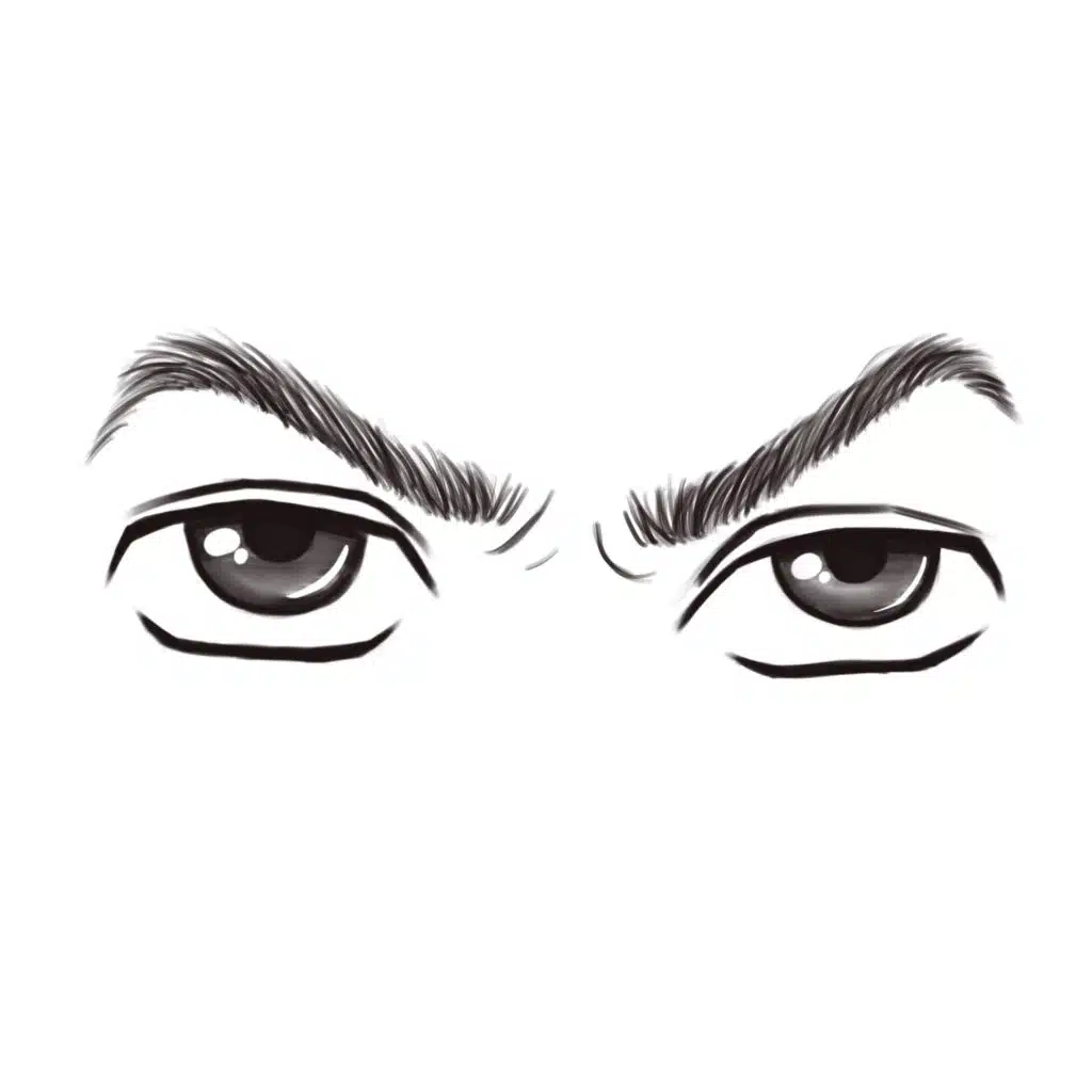 58 Anime Eye and Eyebrow Stamps Vol. 1 for Procreate Cartoon - Etsy