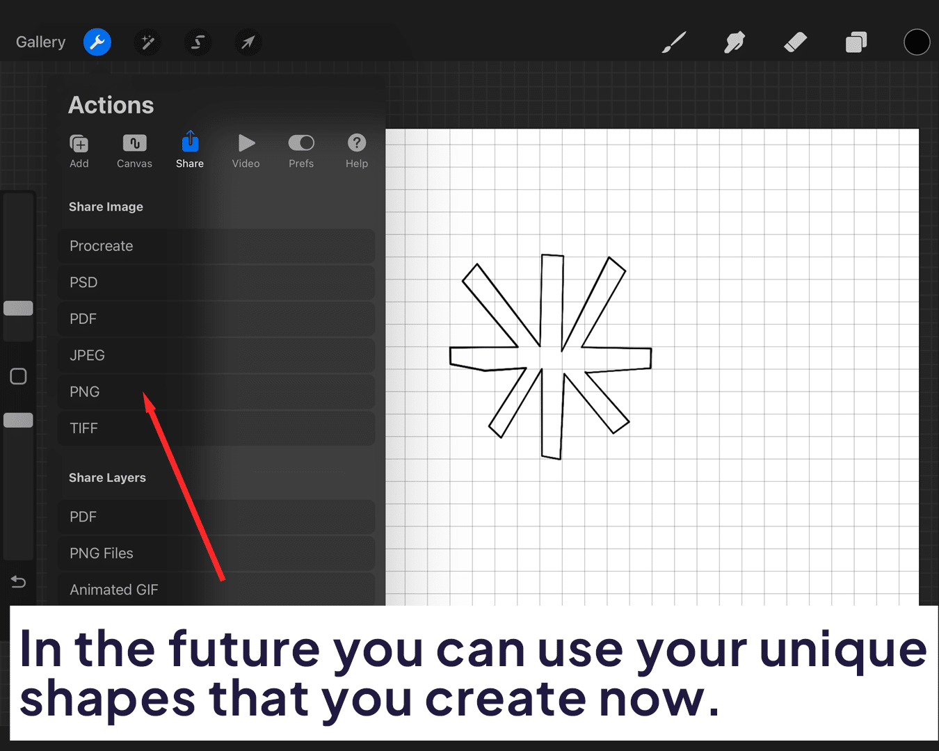 Using your unique shapes