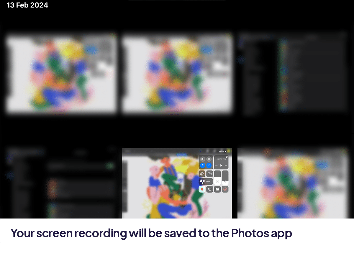 Saving screen recording
