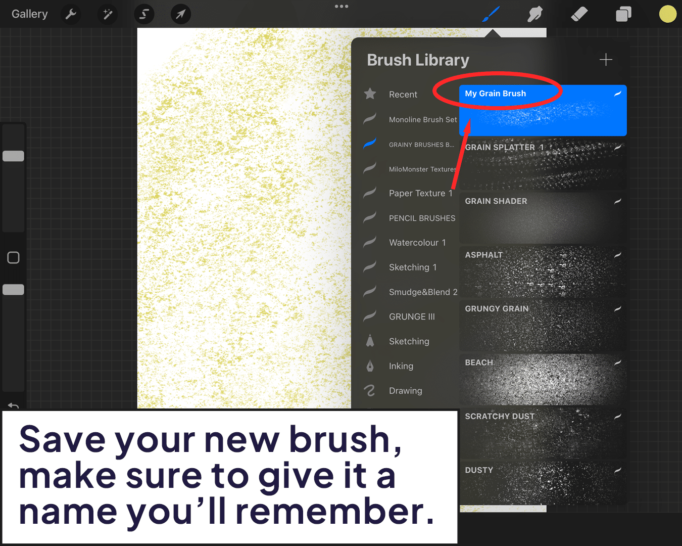 Name your brush