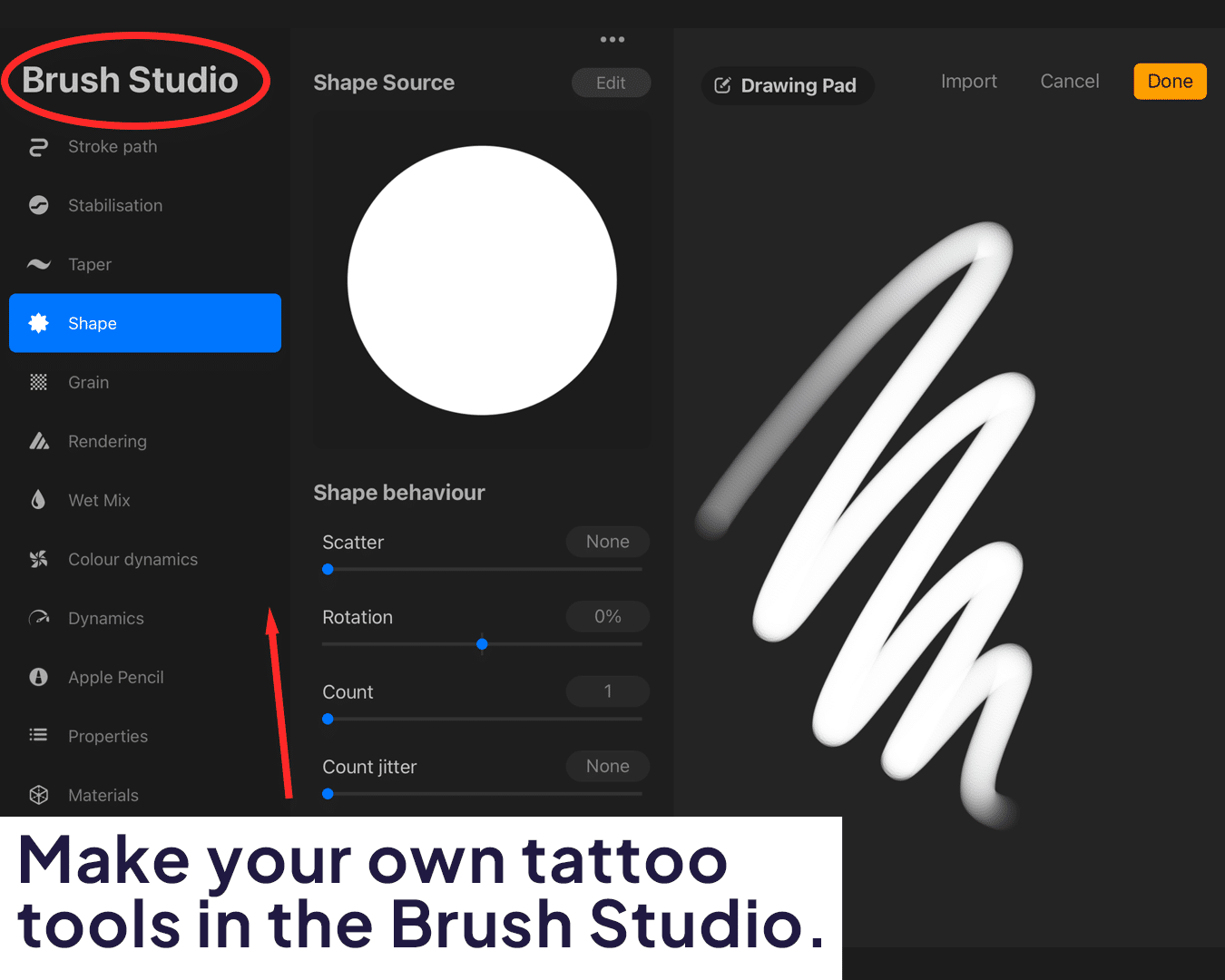 Brush studio