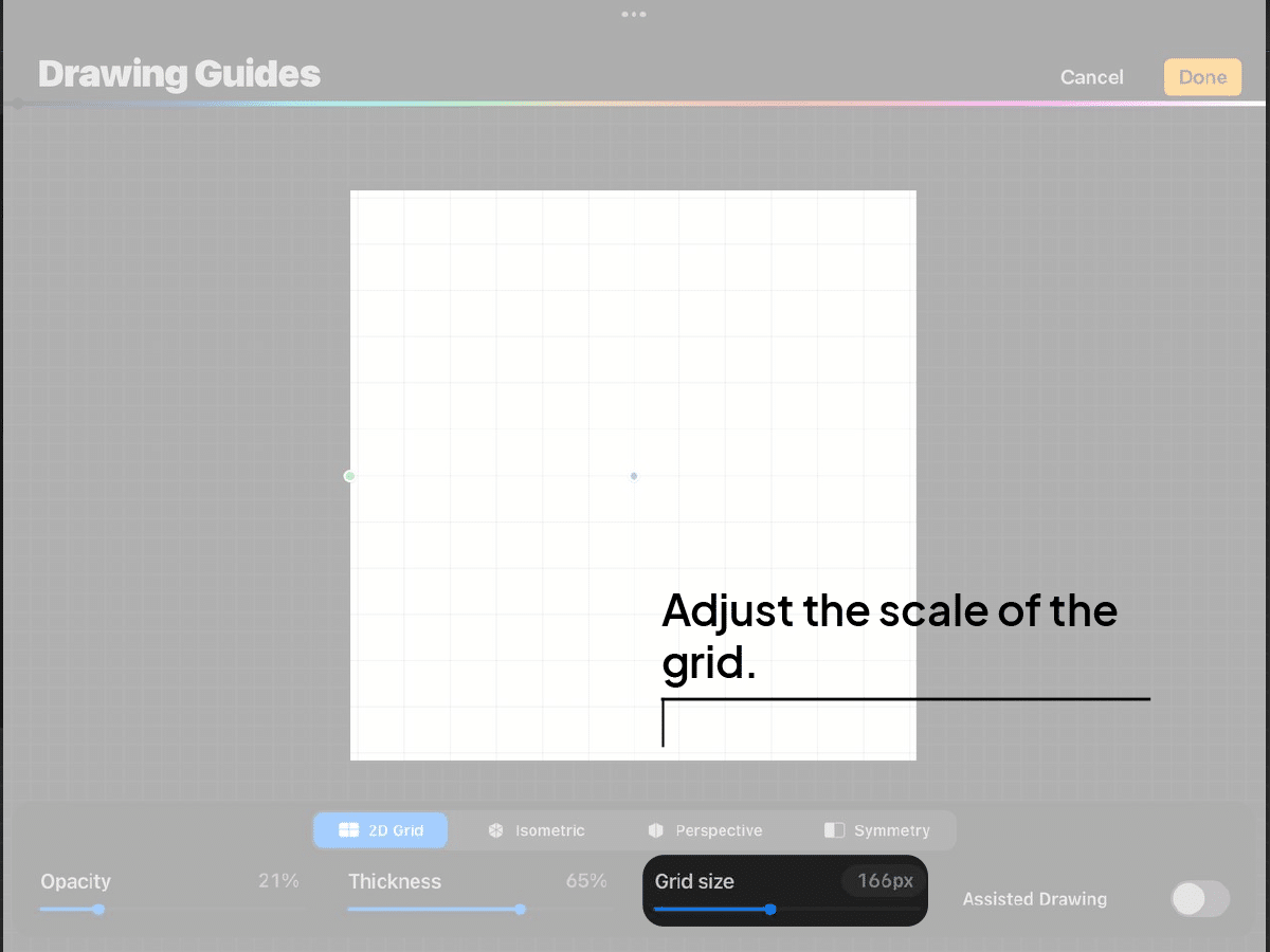Adjusting the scale