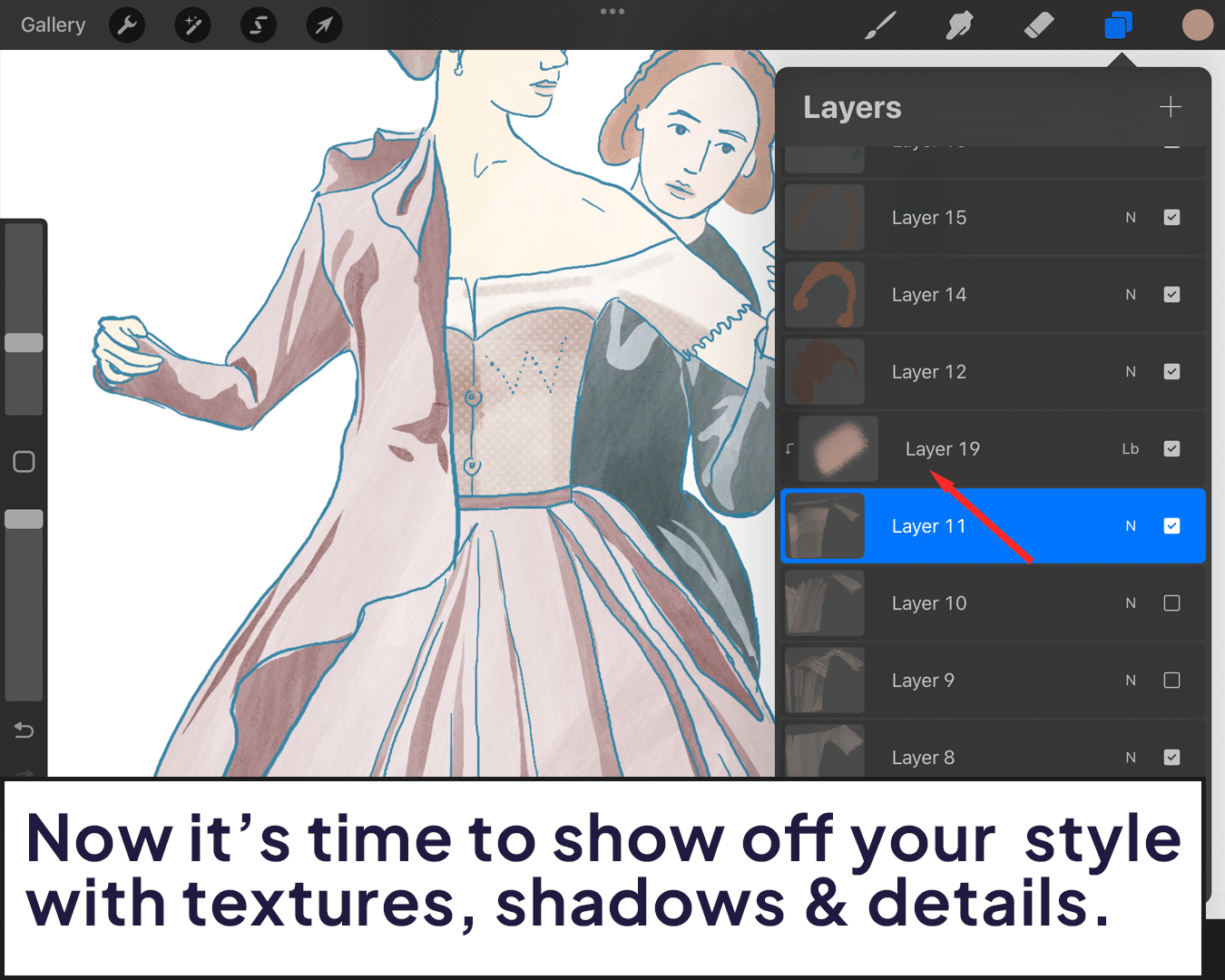 Adding textures, shadows & details 