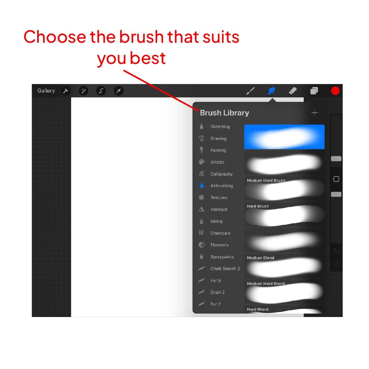 Choosing the right brush