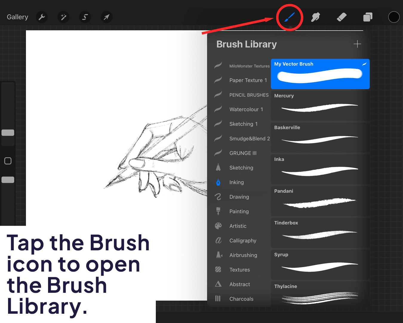 How To Make Inking Brush In Procreate?