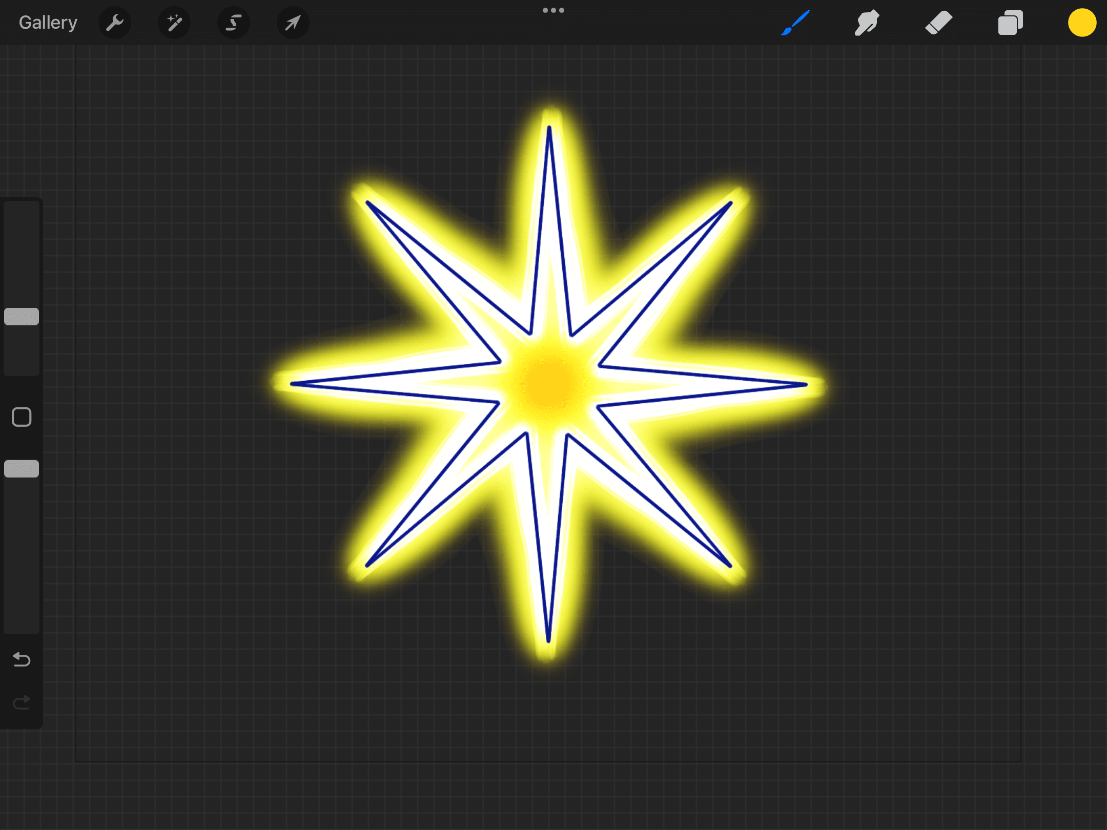 How to Draw a Perfect Symmetrical Star in Procreate