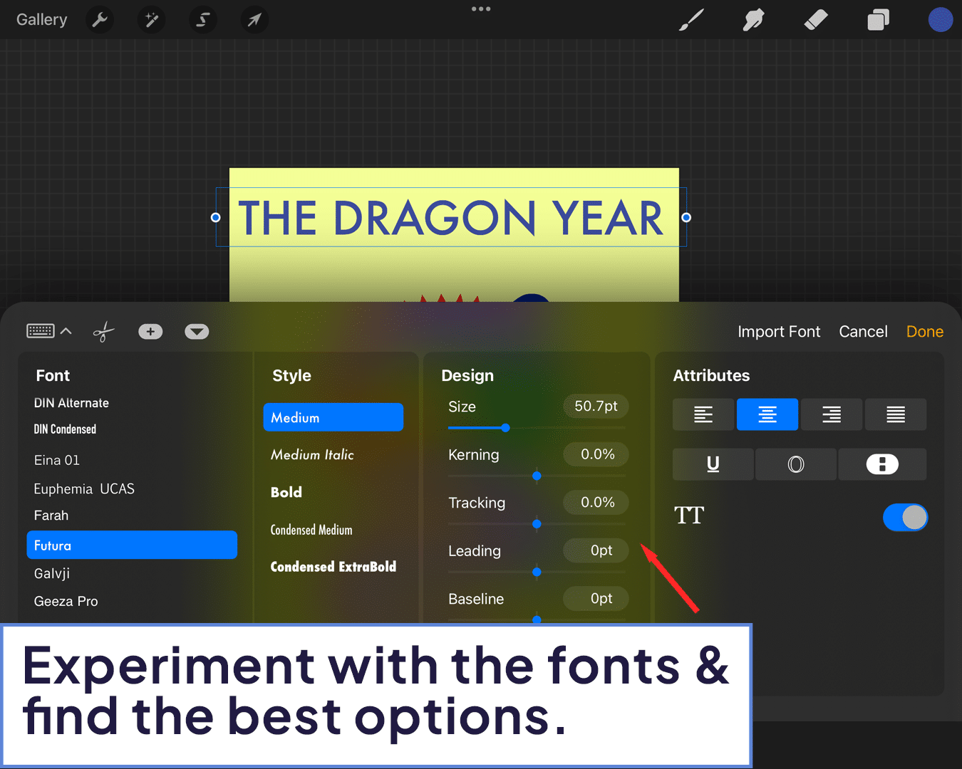 How to Add Lettering in Procreate