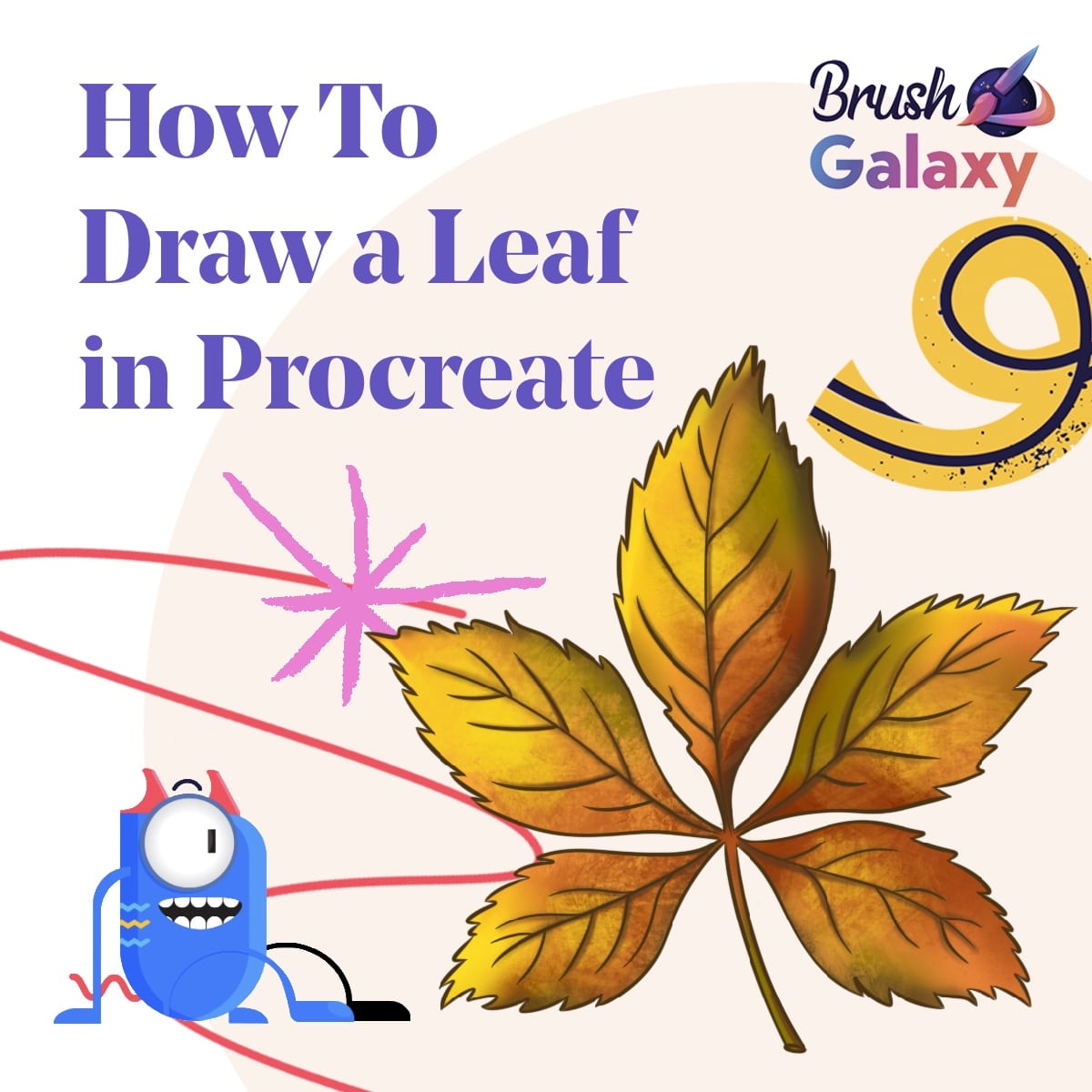 How to Draw a Leaf in Procreate