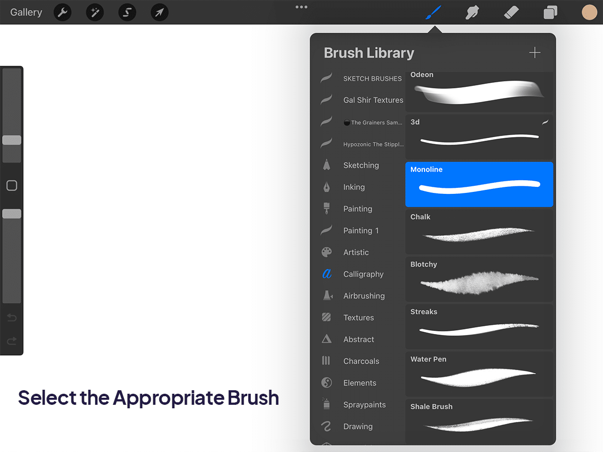 How To Draw a Straight Line in Procreate