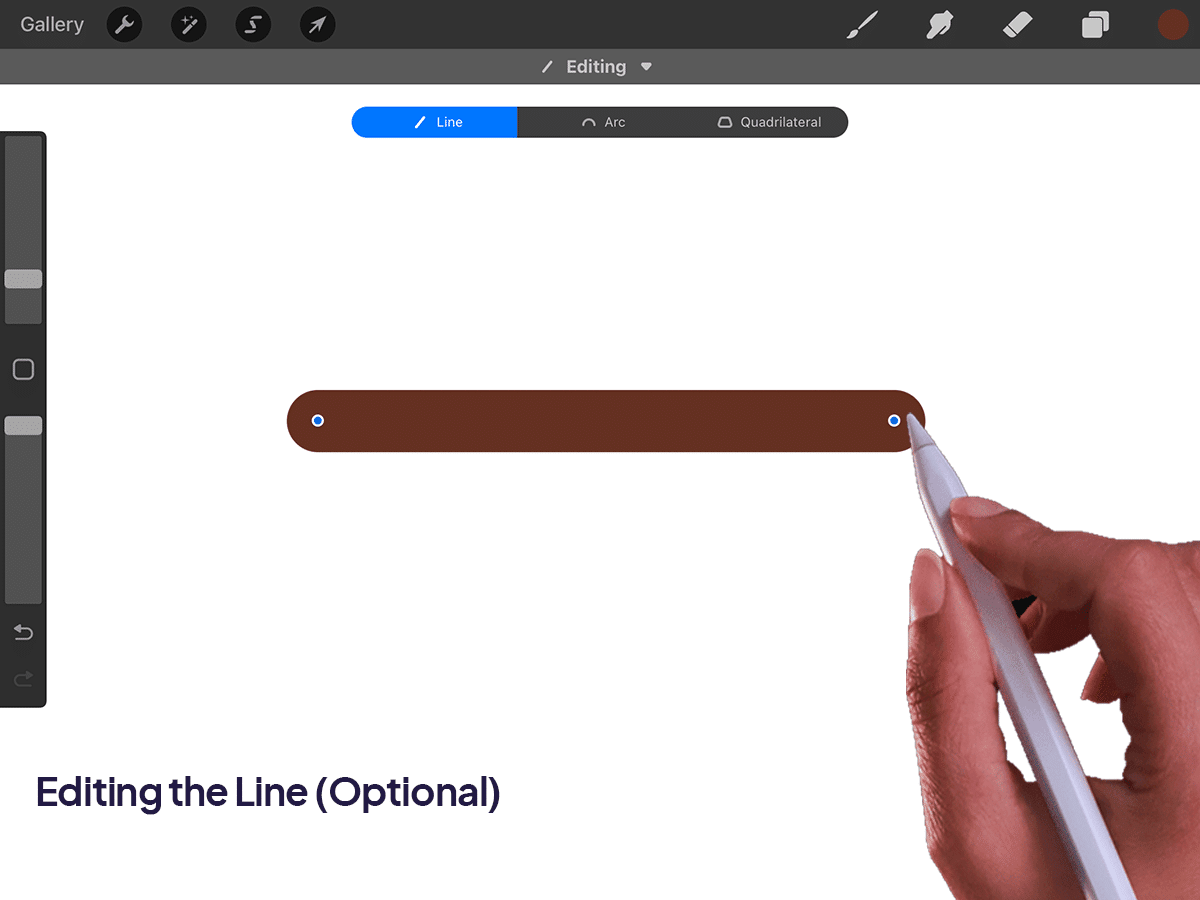 How To Draw a Straight Line in Procreate