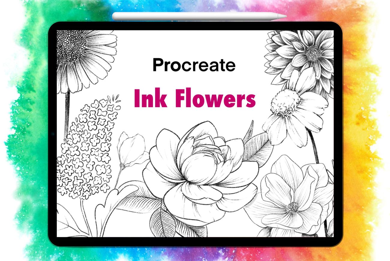 Procreate Ink Flowers