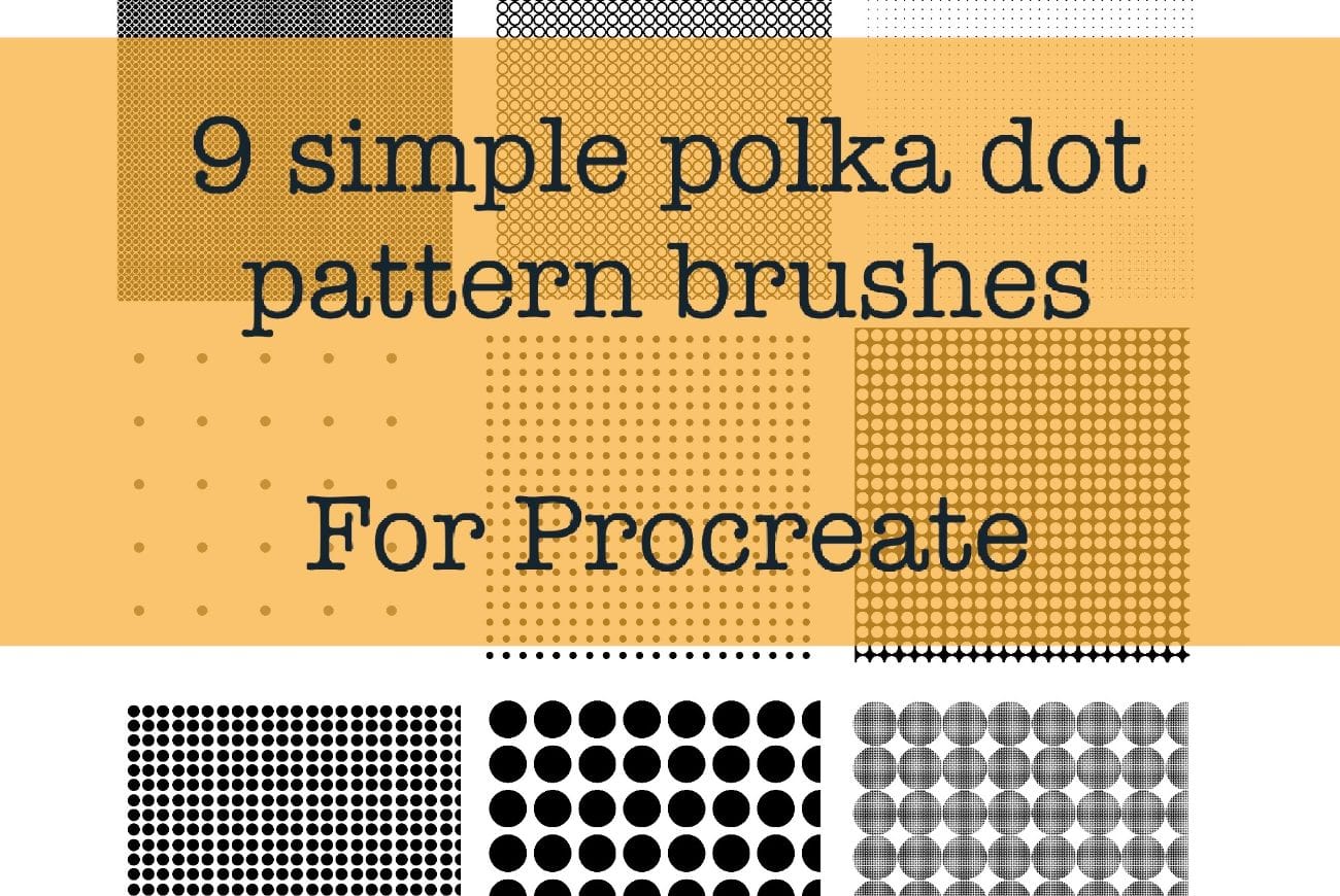 9 Basic Polka Dot Pattern Brushes