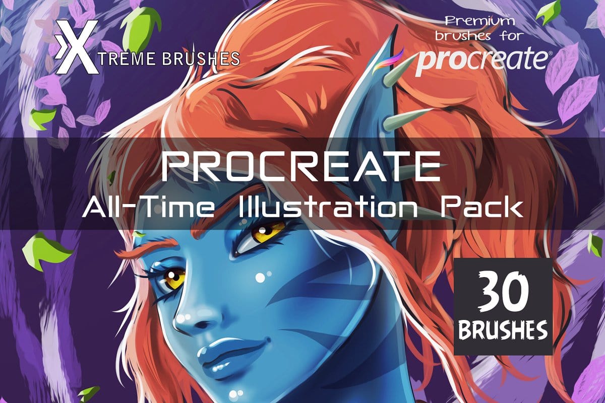 All-Time Procreate Illustration Pack