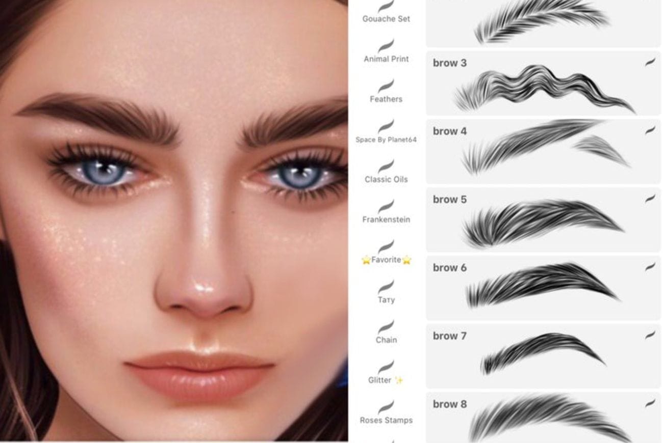 23 Brow Stamps