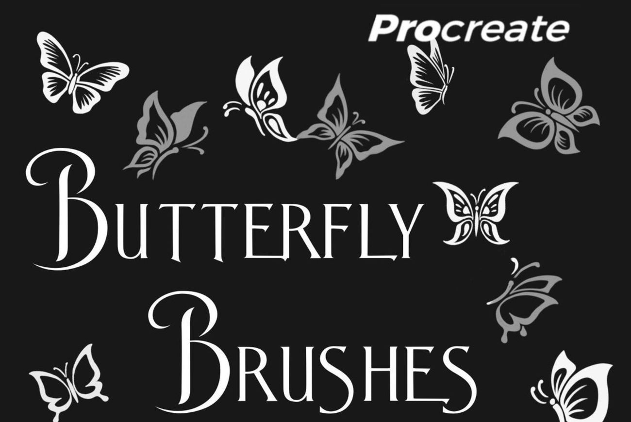 20 Butterfly Brushes
