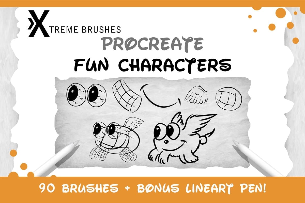 Procreate Fun Characters Kit Brushes