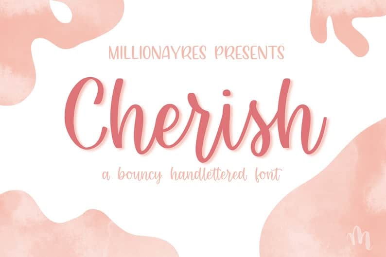Cherish- A MillionAyres Font for Procreate