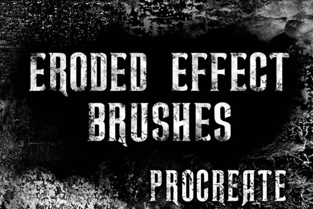 Eroded effect brushes