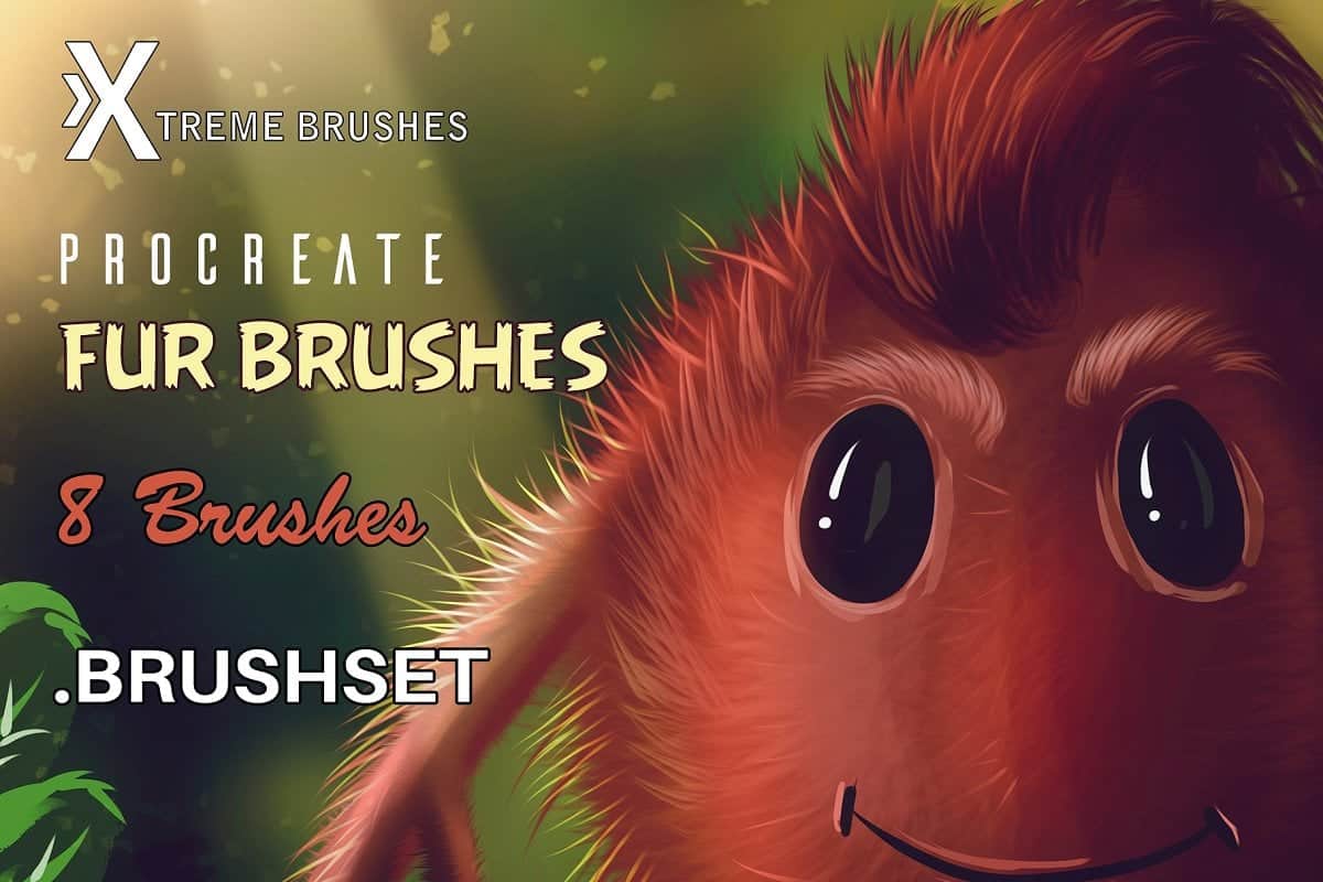 Realistic Fur Brushes for Procreate