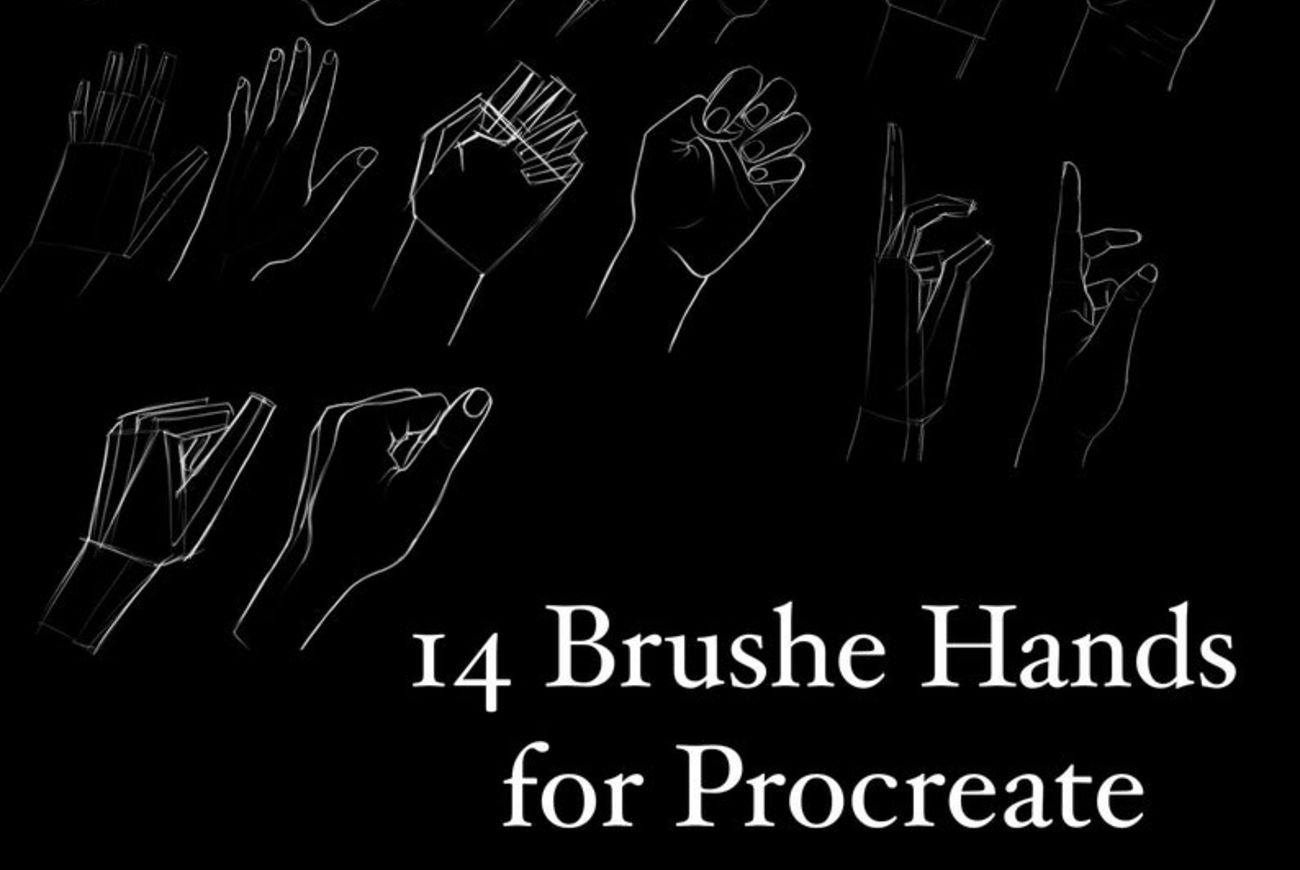 14 Hand Stamp Brushes