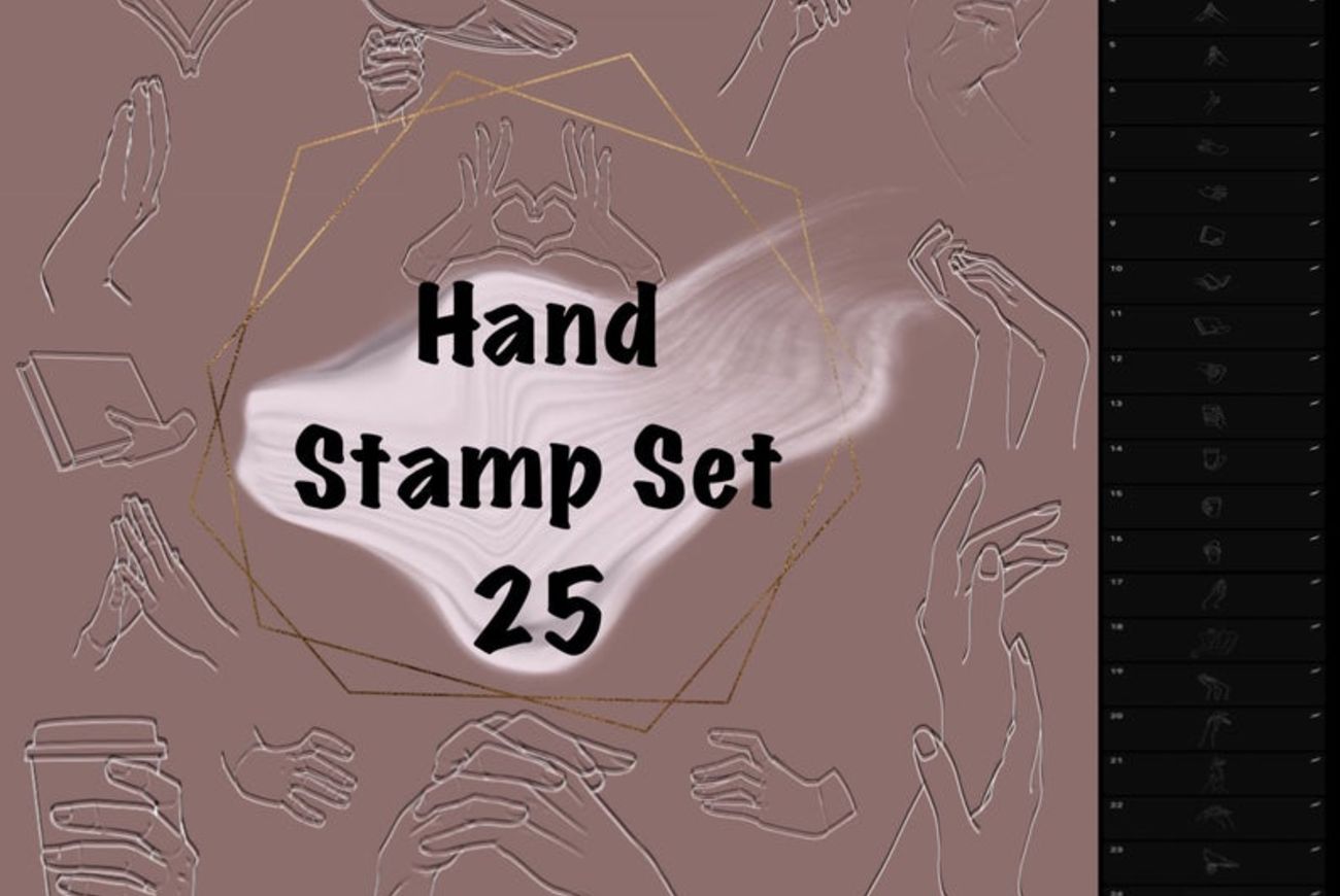25 Hand Stamp Set