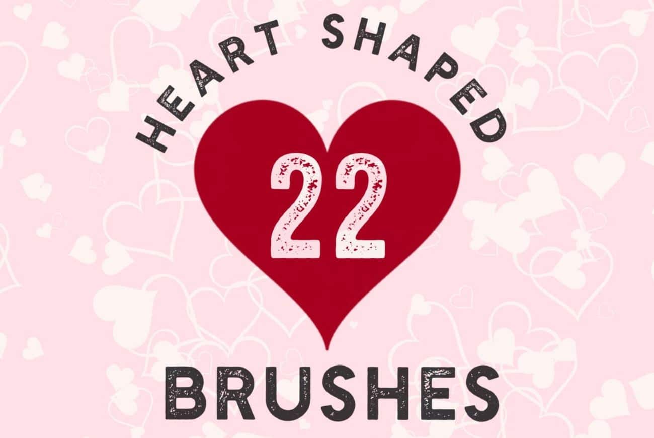 22 Heart-Shaped Brushes
