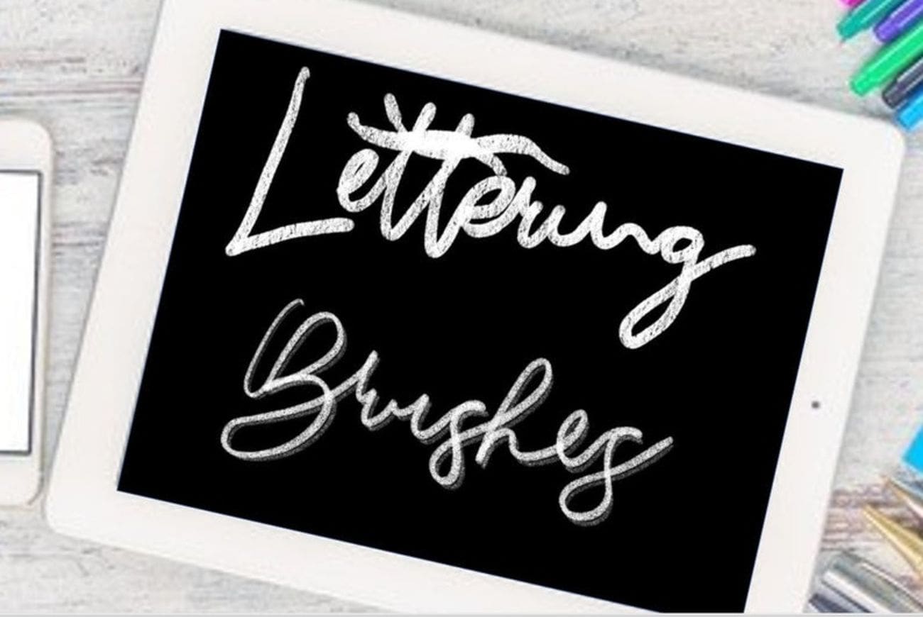 21 Lettering Brushes