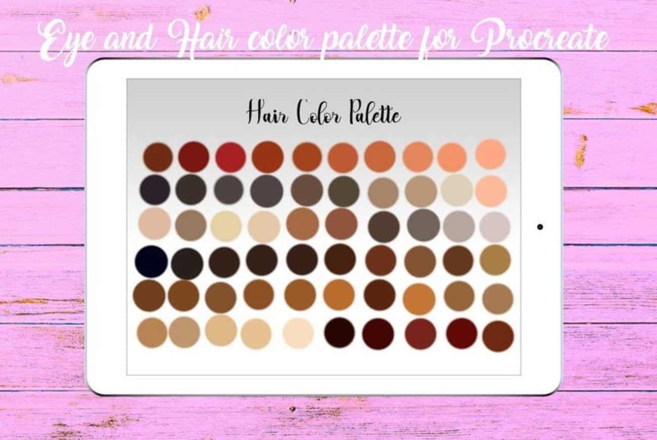 Eye and Hair Color Palette