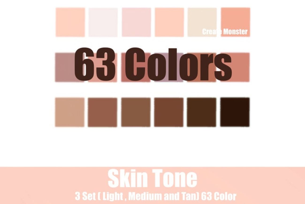 Skin Palette – 63 Colors