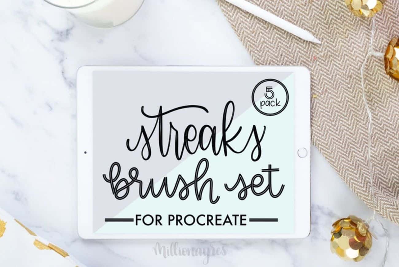 Procreate Streaks Brush Set