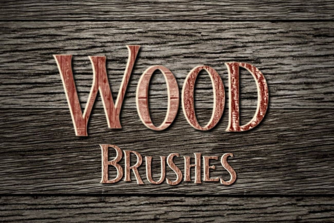 20 Wood Texture Brushes